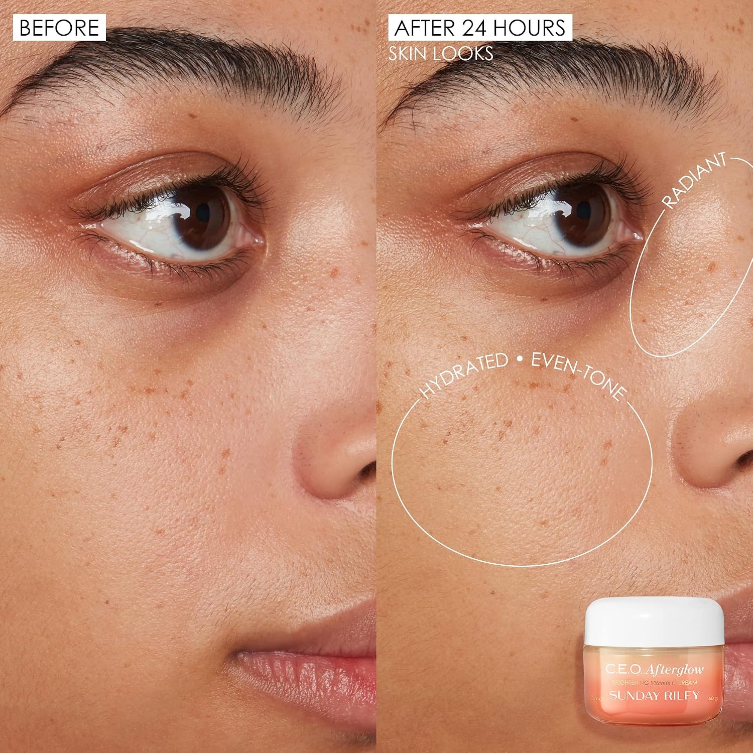 Sunday Riley C.E.O. Afterglow Brightening Vitamin C Cream Face Moisturizer(0.5 Fl Oz (Pack of 1)) - view 6
