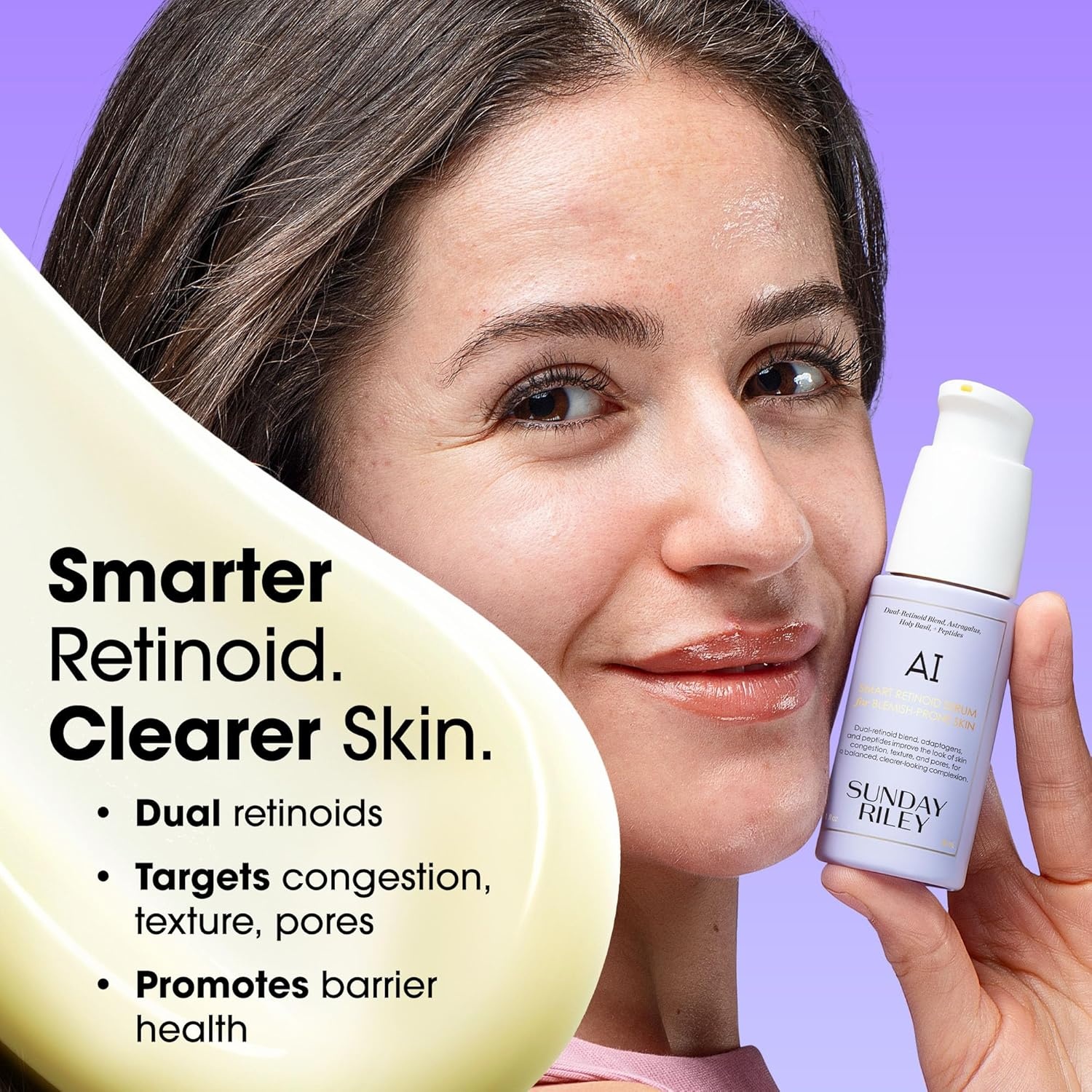 Sunday Riley A.I. Adaptive Retinoid Serum For Blemish Prone Skin(Off White)