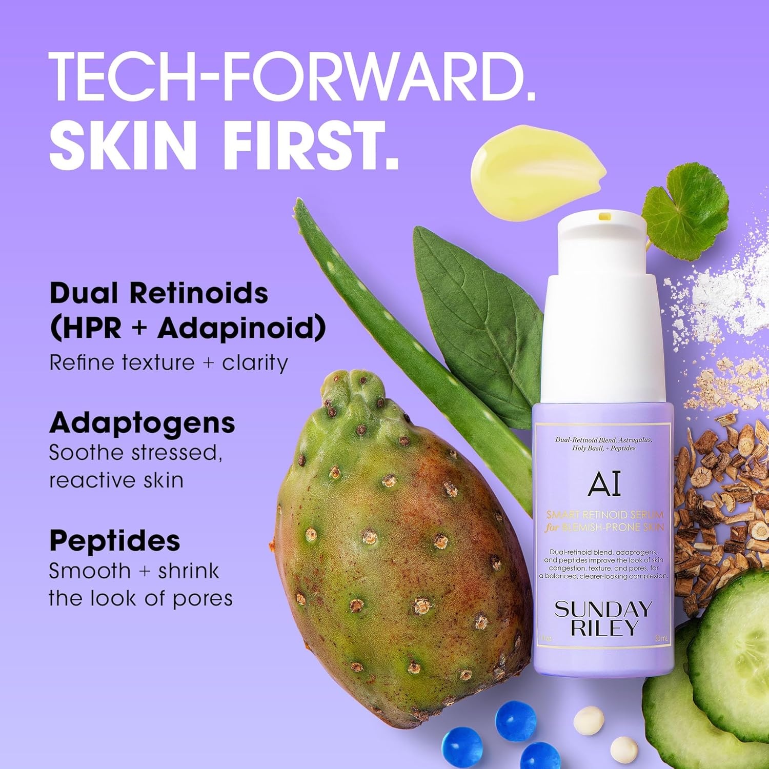 Sunday Riley A.I. Adaptive Retinoid Serum For Blemish Prone Skin(Off White) - view 3