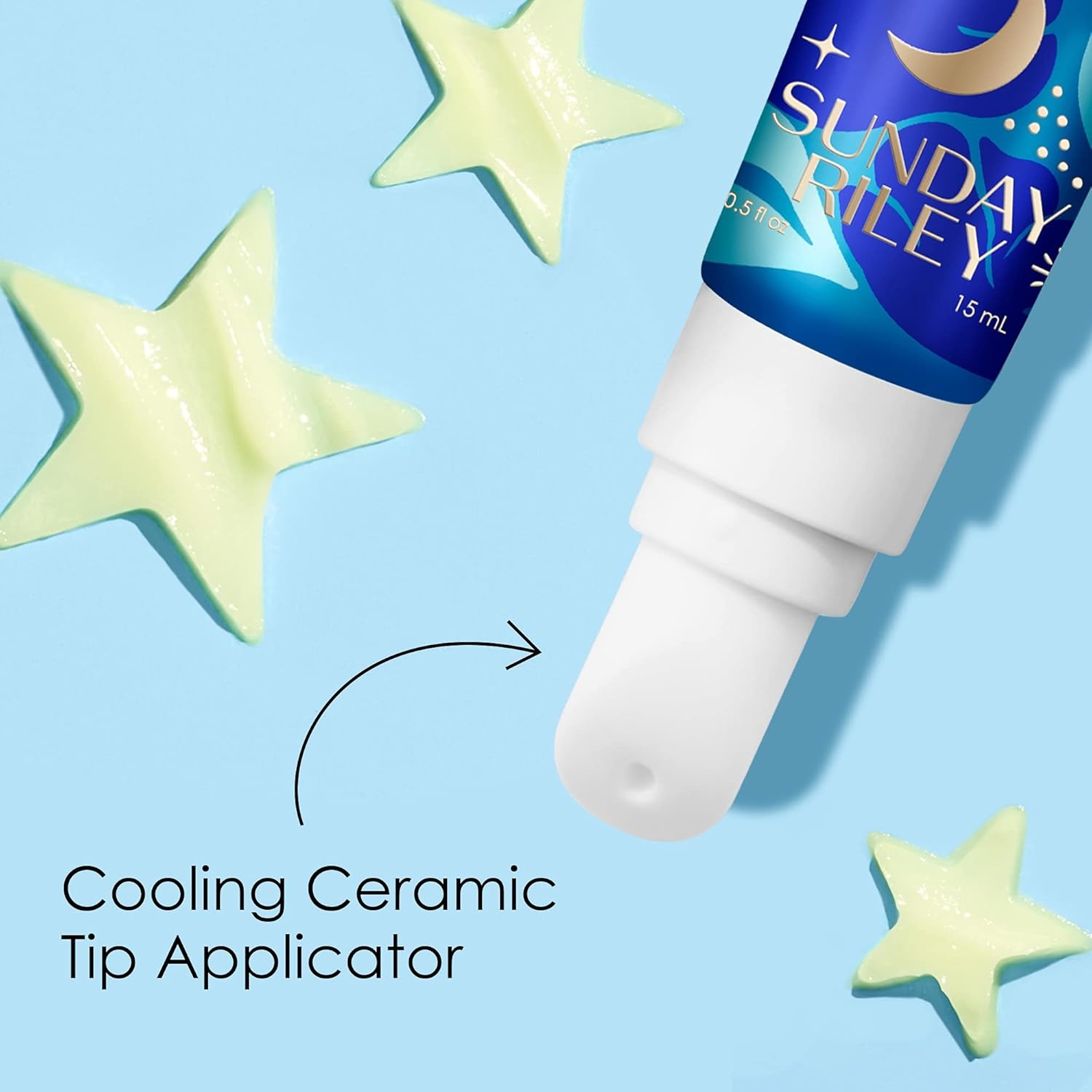 Sunday Riley 5 Stars Retinol + Niacinamide Anti Aging Eye Serum Dark Circles and Wrinkle Eye Cream(Blue) - view 3