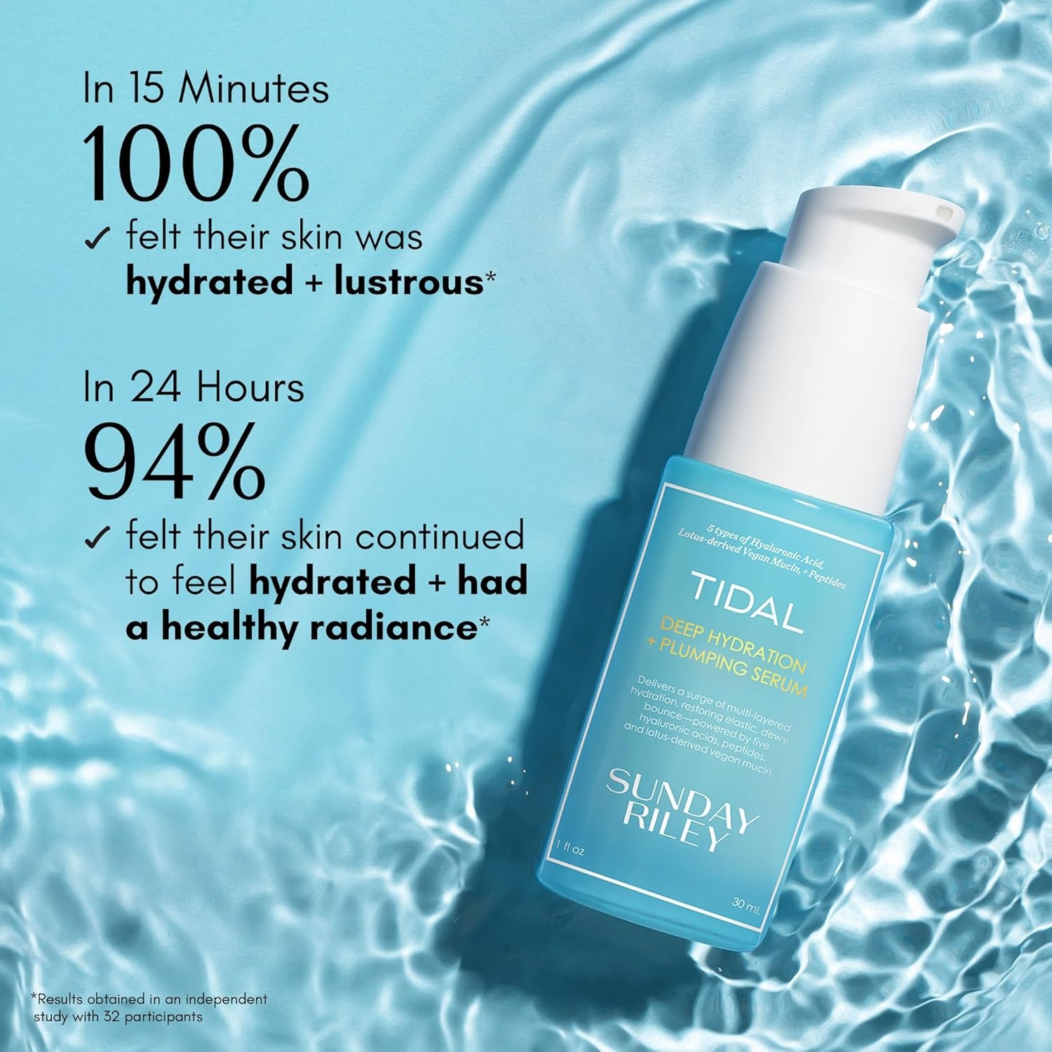 Sunday Riley Tidal Deep Hydration and Plumping Serum(Off White) - view 3
