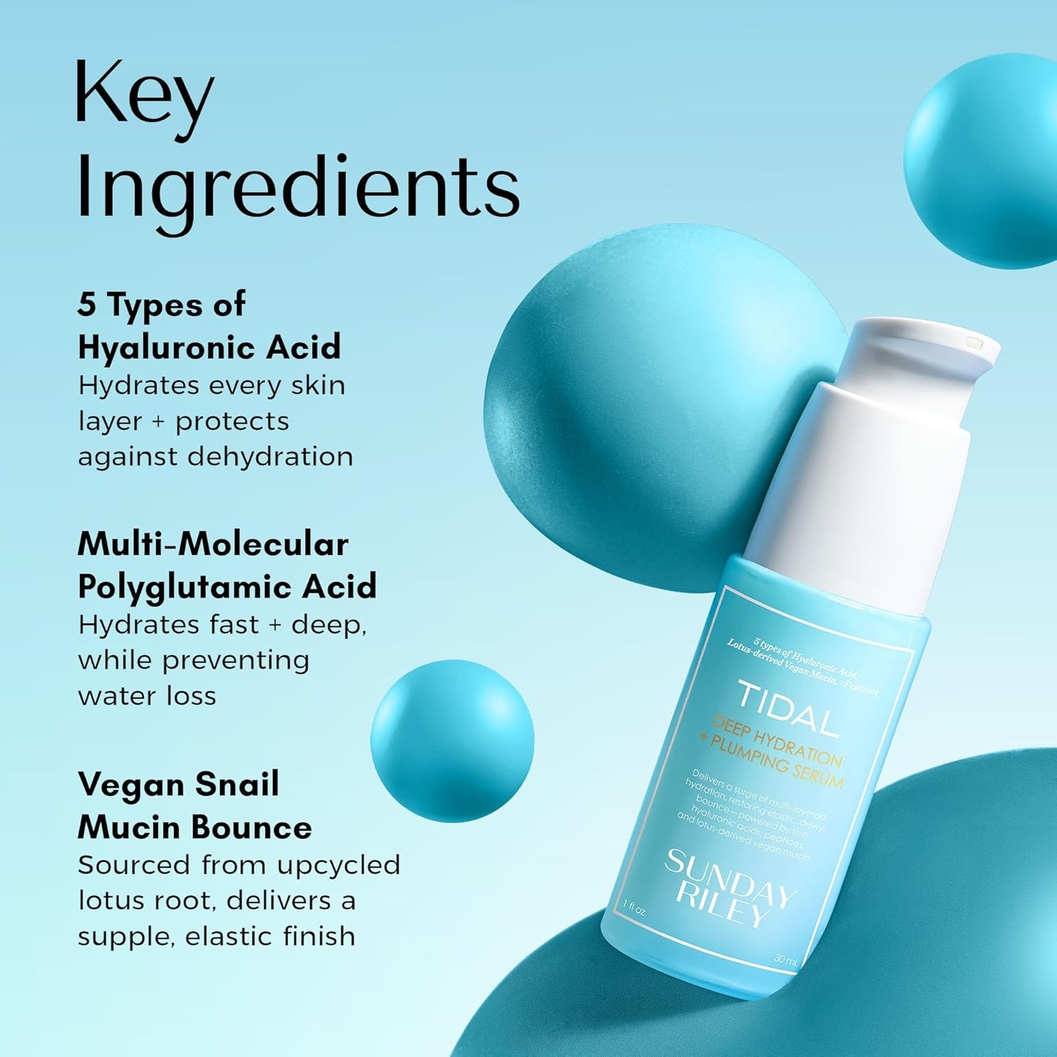Sunday Riley Tidal Deep Hydration and Plumping Serum(Off White) - view 6