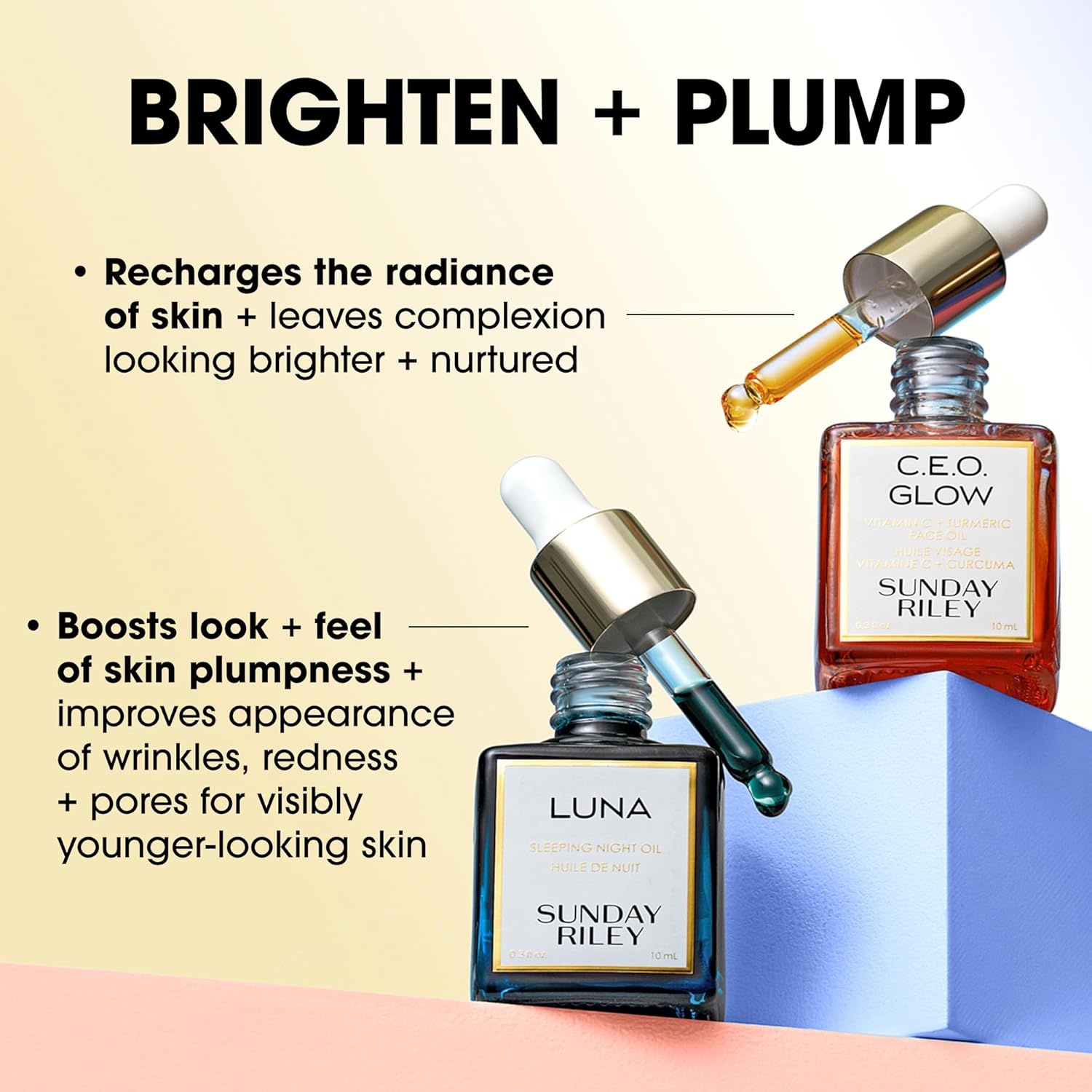 Sunday Riley Day + Night Brighten + Plump Set - view 2