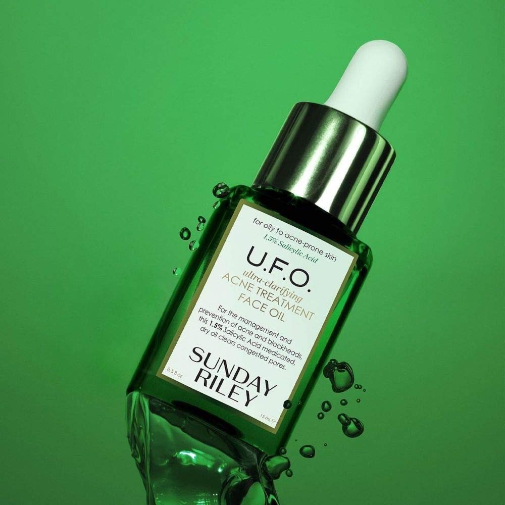 Sunday Riley U.F.O. Ultra-Clarifying Salicylic Acid and Tea Tree Acne Treatment Face Oil(0.5 Fl Oz (Pack of 1)) - view 4