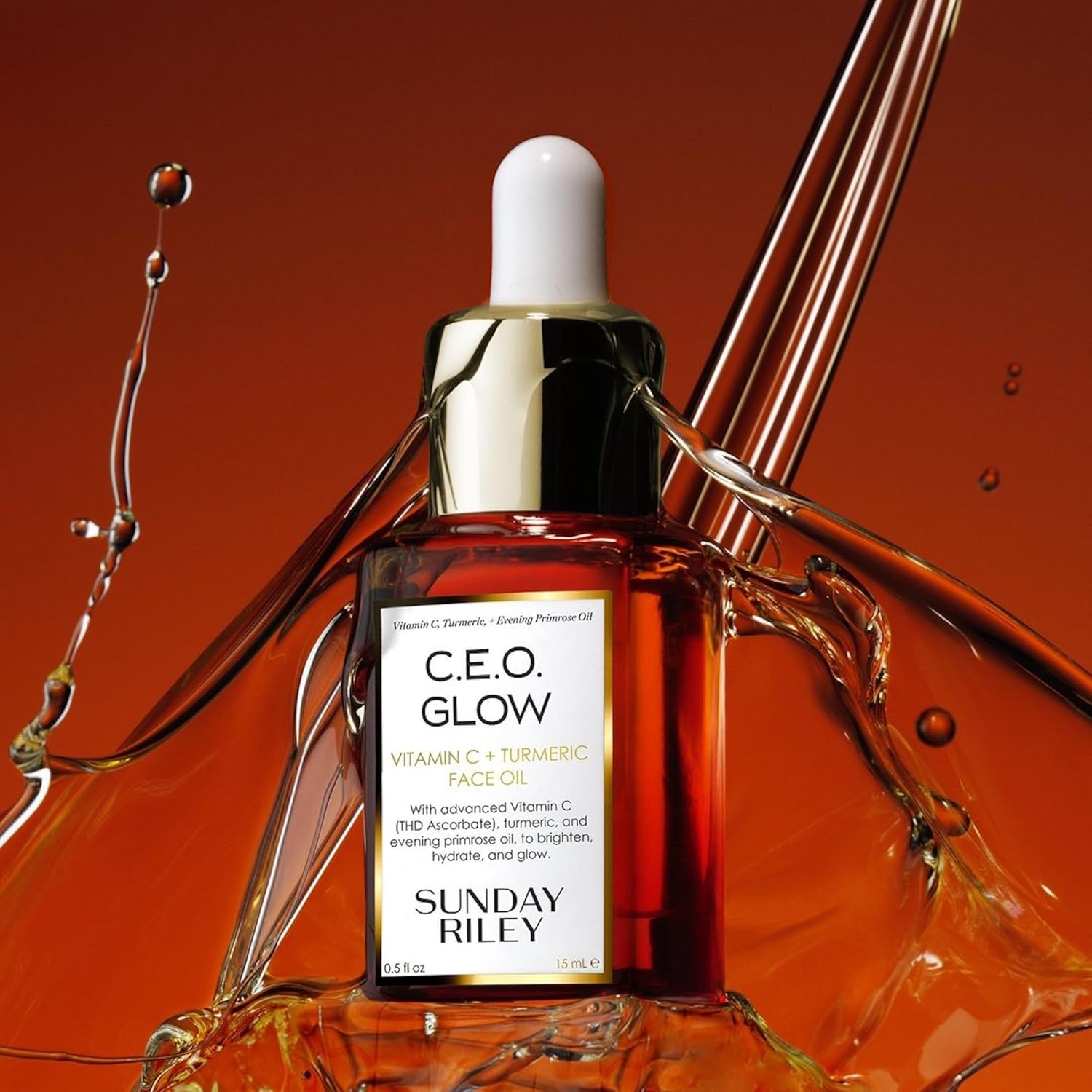 Sunday Riley C.E.O. Glow Vitamin C & Turmeric Face Oil(1.2 Fl Oz (Pack of 1)) - view 5