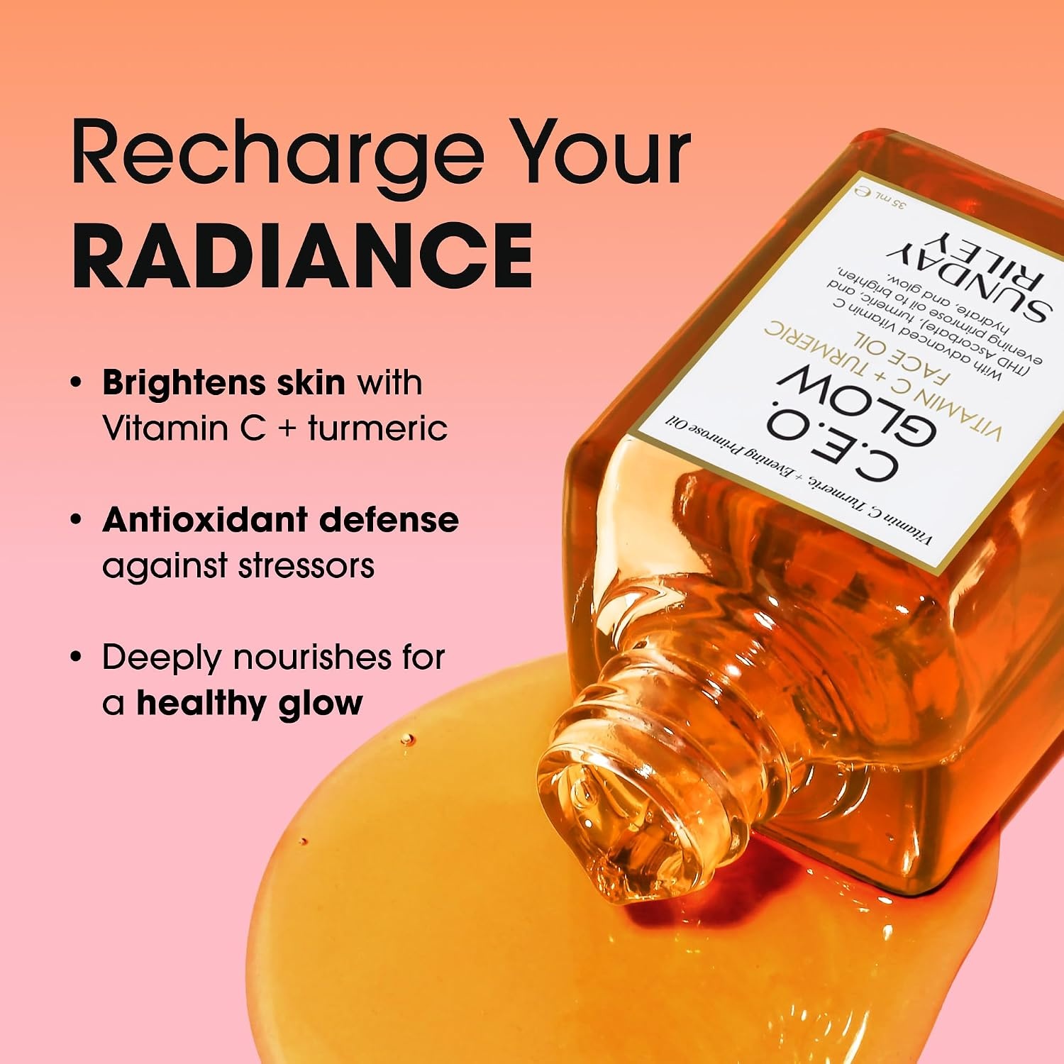 Sunday Riley C.E.O. Glow Vitamin C & Turmeric Face Oil(0.5 Fl Oz (Pack of 1))