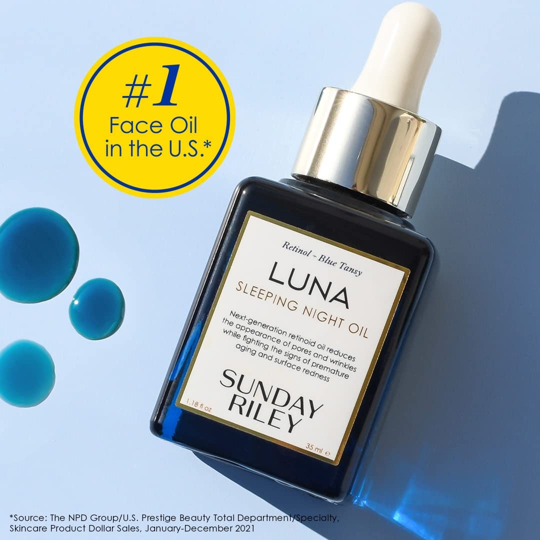 Sunday Riley Luna Retinol Sleeping Anti Aging Night Face Oil(1.18 Fl Oz (Pack of 1))